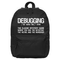 Programmer Coder Developer Programming Software Engineer 16 in Basic Backpack