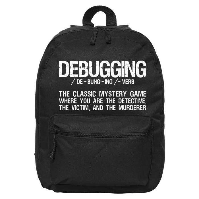 Programmer Coder Developer Programming Software Engineer 16 in Basic Backpack