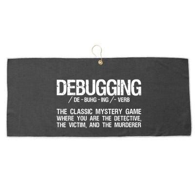 Programmer Coder Developer Programming Software Engineer Large Microfiber Waffle Golf Towel