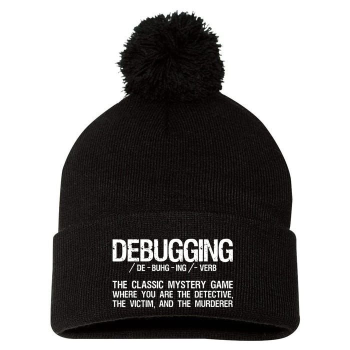 Programmer Coder Developer Programming Software Engineer Pom Pom 12in Knit Beanie