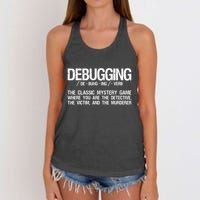 Programmer Coder Developer Programming Software Engineer Women's Knotted Racerback Tank