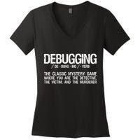 Programmer Coder Developer Programming Software Engineer Women's V-Neck T-Shirt