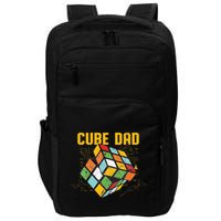 Puzzle Cube Dad Speed Cubing 80S Vintage Math Impact Tech Backpack