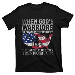 Patriotic Christian Devotee God Christianity US Flag Jesus T-Shirt