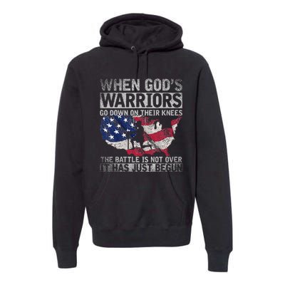 Patriotic Christian Devotee God Christianity US Flag Jesus Premium Hoodie