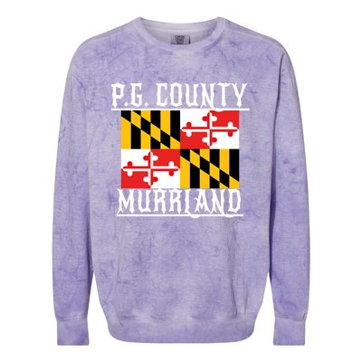 Pg County Dmv Moechella Don't Mute Dc Gogo Murrland Md Gift Colorblast Crewneck Sweatshirt