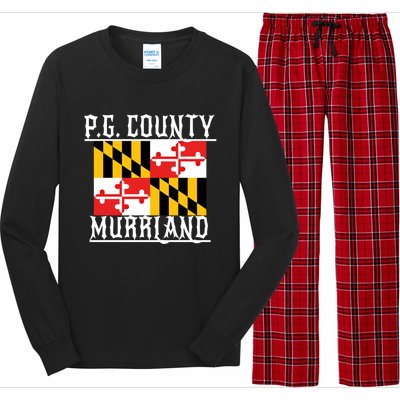 Pg County Dmv Moechella Don't Mute Dc Gogo Murrland Md Gift Long Sleeve Pajama Set