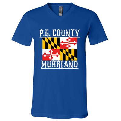 Pg County Dmv Moechella Don't Mute Dc Gogo Murrland Md Gift V-Neck T-Shirt