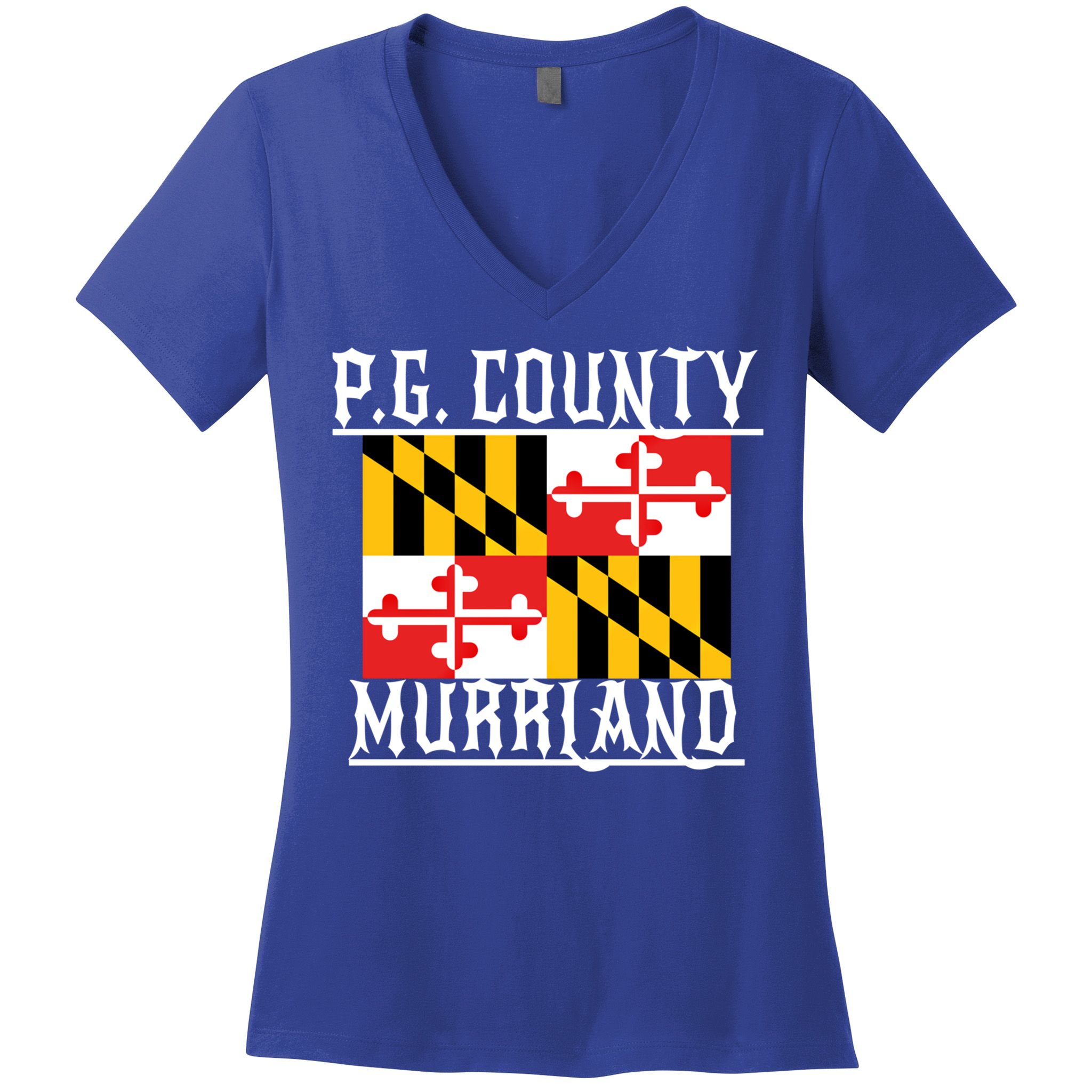 Pg County Dmv Moechella Don't Mute Dc Gogo Murrland Md Gift Women's V-Neck T-Shirt