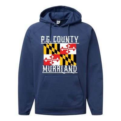 Pg County Dmv Moechella Don't Mute Dc Gogo Murrland Md Gift Performance Fleece Hoodie