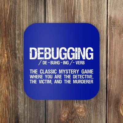 Programmer Coder Debugging Software Engineer Programming Gift Coaster