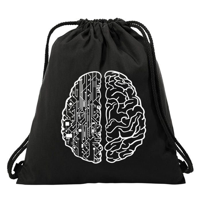 Programmer Coder Developer Programming Brain Programmer Gift Drawstring Bag
