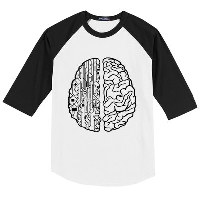 Programmer Coder Developer Programming Brain Programmer Gift Baseball Sleeve Shirt