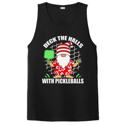 Pickleball Christmas Deck The Halls With Pickleballs Santa Gift PosiCharge Competitor Tank