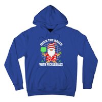 Pickleball Christmas Deck The Halls With Pickleballs Santa Gift Hoodie