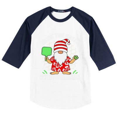 Pickleball Christmas Deck The Halls With Pickleballs Santa Gift Baseball Sleeve Shirt