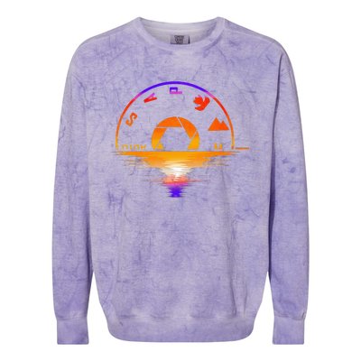 Photographer Camera Design Photography Lover Photographing Colorblast Crewneck Sweatshirt