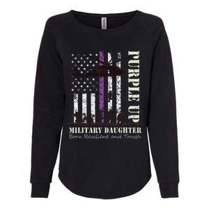 Purple Children's Dress Up Military Children's Month American Flag Womens California Wash Sweatshirt