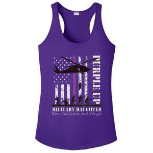 Purple Children's Dress Up Military Children's Month American Flag Ladies PosiCharge Competitor Racerback Tank