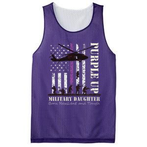 Purple Children's Dress Up Military Children's Month American Flag Mesh Reversible Basketball Jersey Tank