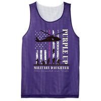 Purple Children's Dress Up Military Children's Month American Flag Mesh Reversible Basketball Jersey Tank