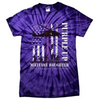 Purple Children's Dress Up Military Children's Month American Flag Tie-Dye T-Shirt