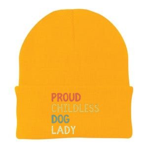 Proud Childless Dog Lady Knit Cap Winter Beanie