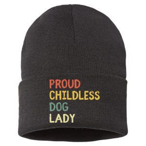 Proud Childless Dog Lady Sustainable Knit Beanie