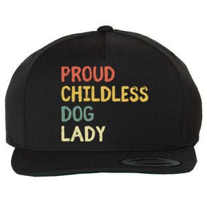 Proud Childless Dog Lady Wool Snapback Cap