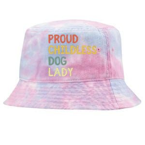 Proud Childless Dog Lady Tie-Dyed Bucket Hat