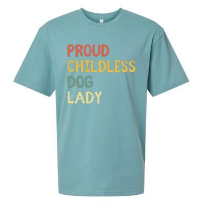 Proud Childless Dog Lady Sueded Cloud Jersey T-Shirt