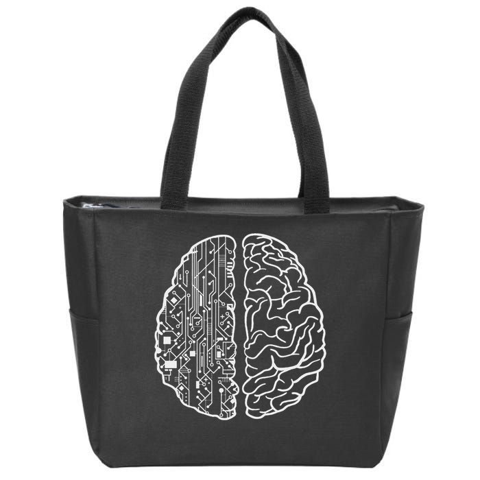 Programmer Coder Developer Programming Brain Programmer Zip Tote Bag