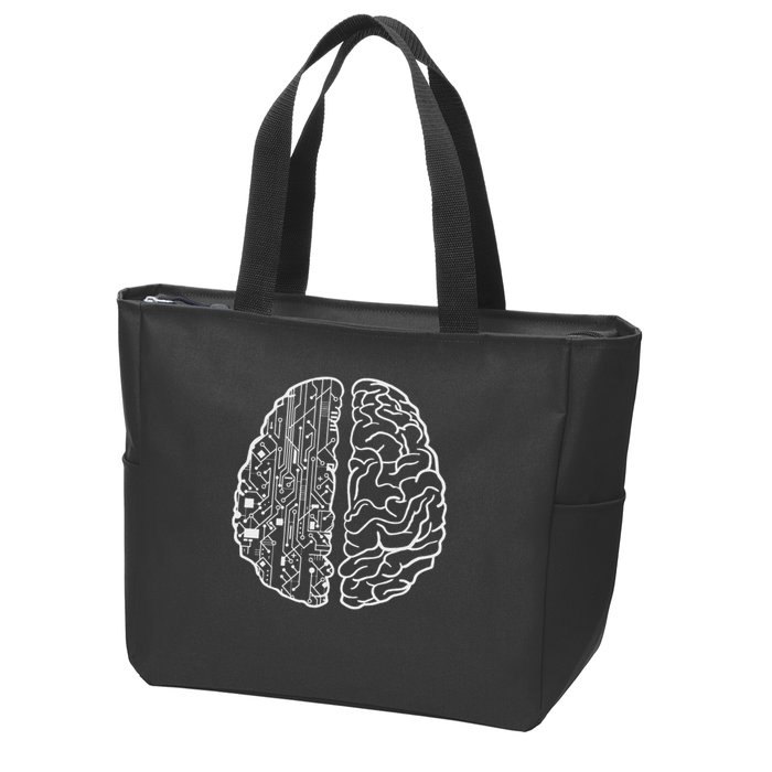 Programmer Coder Developer Programming Brain Programmer Zip Tote Bag