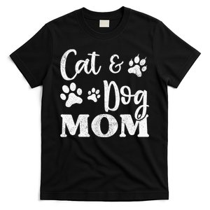 Pet Cat Dog Mom Mothers Day For Women T-Shirt