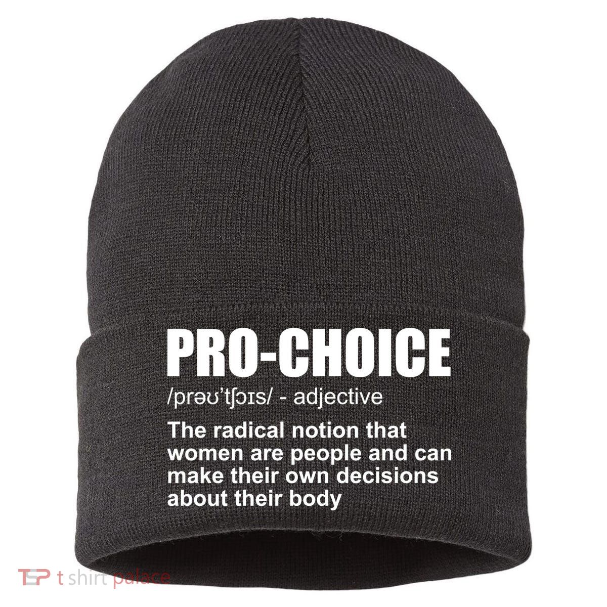 Pro Choice Definition Sustainable Knit Beanie