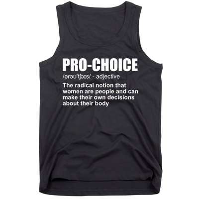 Pro Choice Definition Tank Top