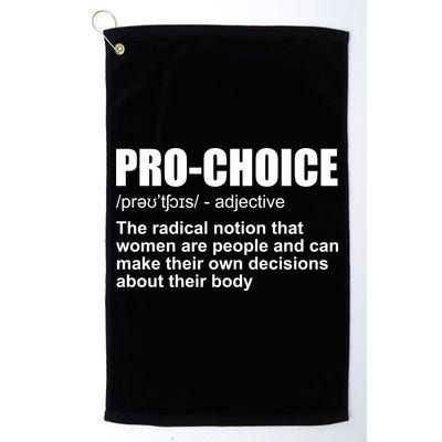 Pro Choice Definition Golf Towel