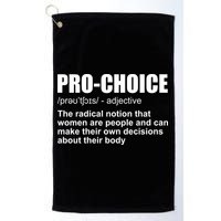 Pro Choice Definition Golf Towel