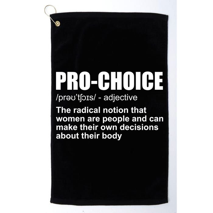 Pro Choice Definition Golf Towel