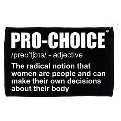 Pro Choice Definition Grommeted Golf Towel