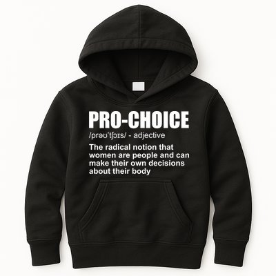 Pro Choice Definition Kids Hoodie