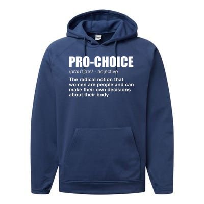 Pro Choice Definition Performance Fleece Hoodie