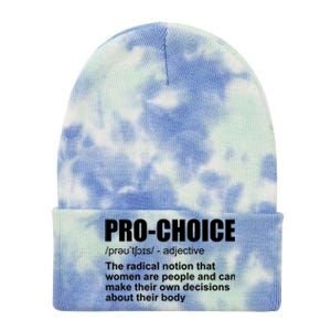 Pro Choice Definition Tie Dye 12in Knit Beanie