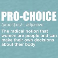 Pro Choice Definition Sueded Cloud Jersey T-Shirt