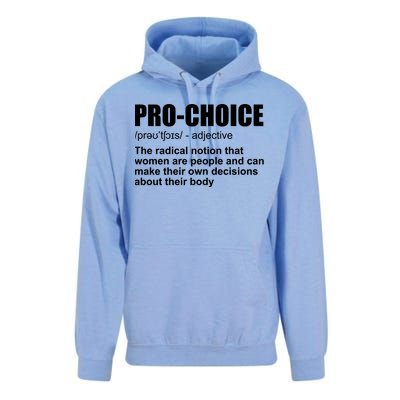 Pro Choice Definition Unisex Surf Hoodie