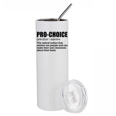 Pro Choice Definition Stainless Steel Tumbler