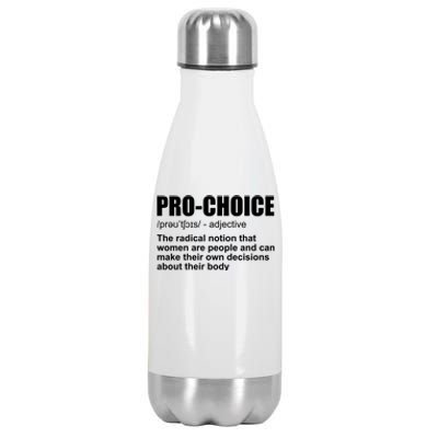 Pro Choice Definition Stainless Steel Insulated Water Bottle