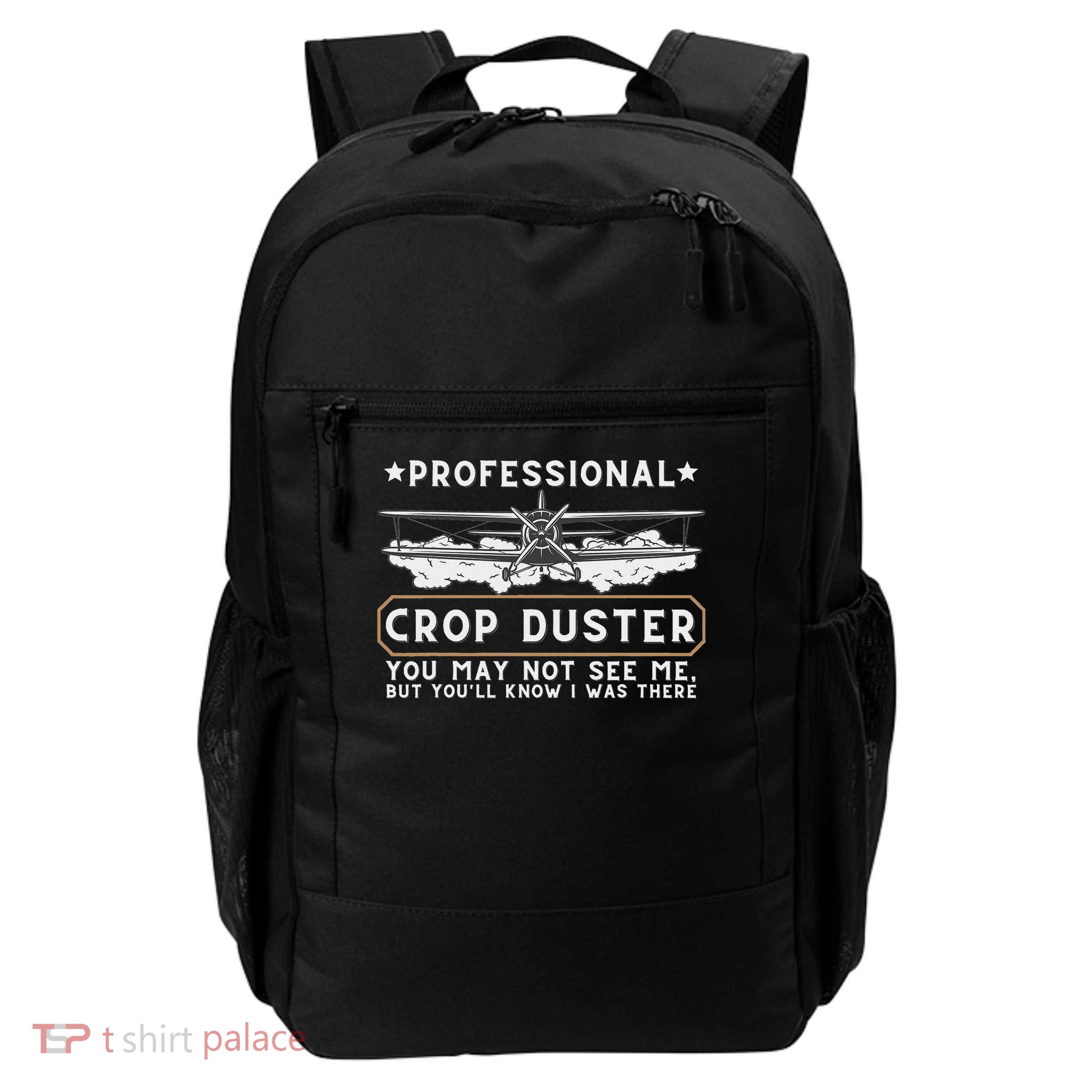Professional Crop Duster Adult Humor Sarcastic Farting Joke Daily Commute Backpack