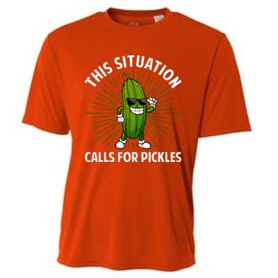 Pickle Cucumber Dill Pickle Lover Cooling Performance Crew T-Shirt