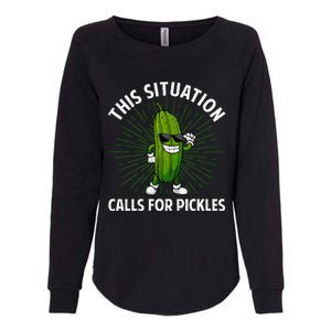 Pickle Cucumber Dill Pickle Lover Womens California Wash Sweatshirt